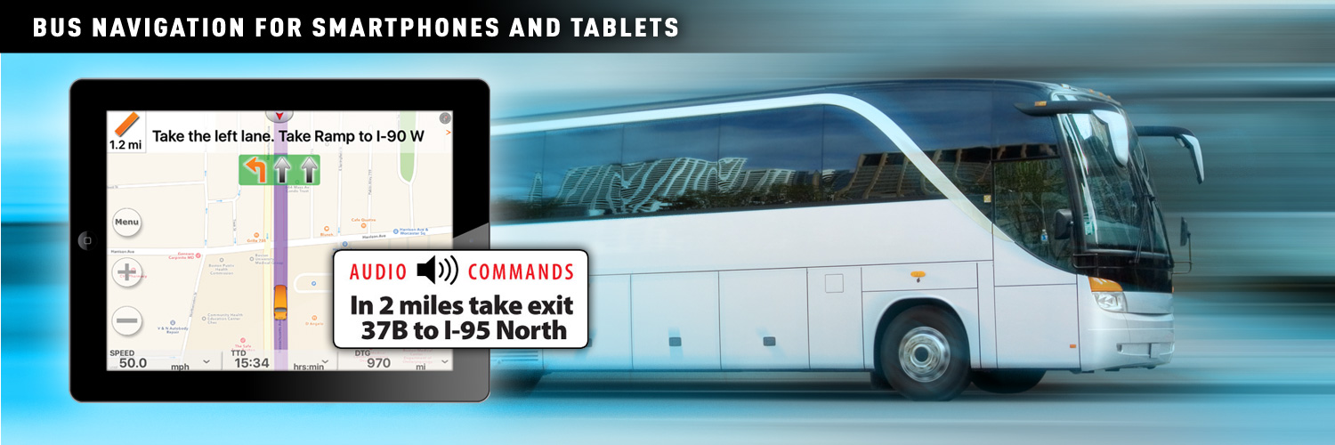 SmartBusRoute offers Bus specific routing and navigation to avoid low bridges and more